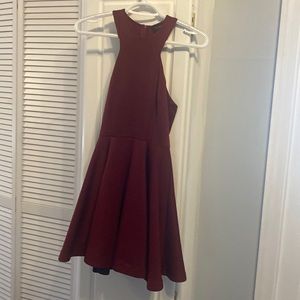 Cranberry mini dress. 1/2 size. Conservative but fun.